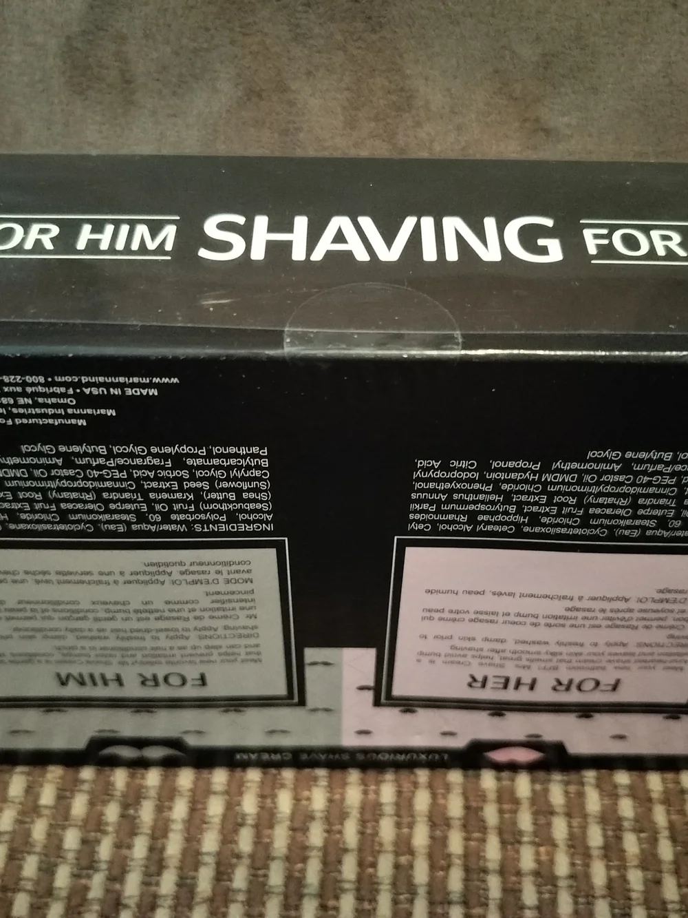 Luxurious Black Mr And Mrs Shave Cream Duo